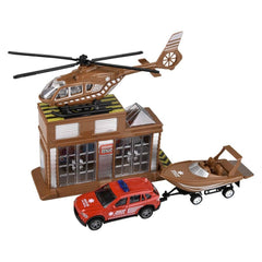 Safari Die Cast Rescue Center - LLB Toys