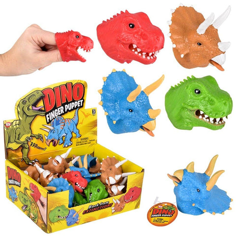 2" Stretchy Dinosaur Finger Puppet LLB Kids Toys