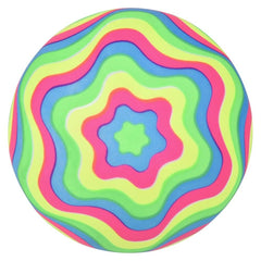 6" Neon Geometric Patterns Vinyl Ball - LLB Toys