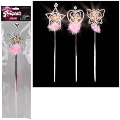Light-Up Princess Wand 15.5" Assortment - LLB Toys