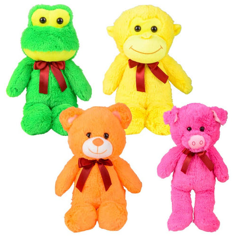 13" Neon Animal Assortment Plush LLB Plush Toys
