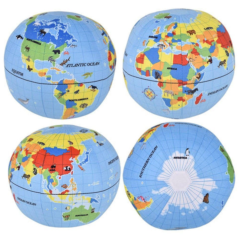 8" plush PRINTED GLOBE BALL LLB Plush Toys