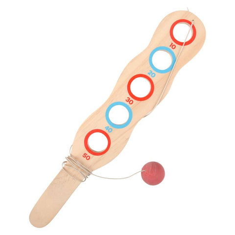 12.33" WOODEN FLIP PADDLE GAME LLB kids toys
