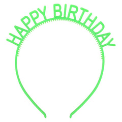 6" Glow In The Dark Happy Birthday Headband - LLB Toys