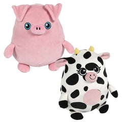 8" Squishy-Ishy Pig And Cow - LLB Toys