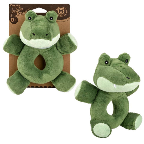 5.5" Alligator Plush Baby Rattle - LLB Toys