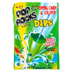 POP ROCKS DIPS SOUR APPLE  - LLB Candy