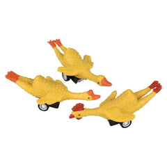3" Pull Back Chicken Novelty Toy 24ct - LLB Toys