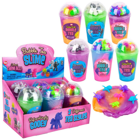 3.5" Bubble Tea Toy Slime 6ct - LLB Toys
