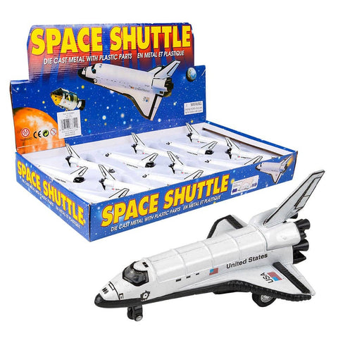 5" DIE-CAST PULL BACK SPACE SHUTTLE LLB Car Toys