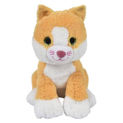 Sitting Cat 11in Asmt Plush Toy - LLB Toys