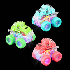 3.5" FRICTION GEAR LIGHT-UP BIG WHEEL TRUCK  - LLB Toys