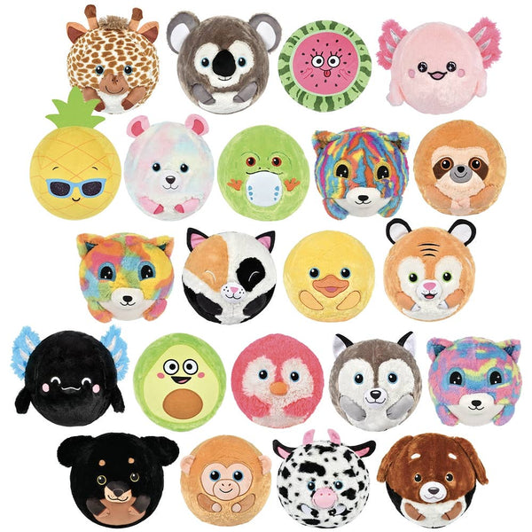 Plush Covered Bladder Ball Mix 12