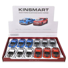 5" Diecast Pull Back 2024 Ford Mustang Dark Horse - LLB Toys
