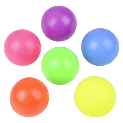1.6" SQUISH STICKY NEON ORBS LLB Squishy Toys