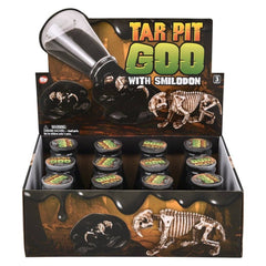 3.25" Tar Pit Goo With Smilodon Fossil 12ct - LLB Toys