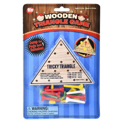 4.5" WOODEN TRIANGLE GAME LLB Board Game