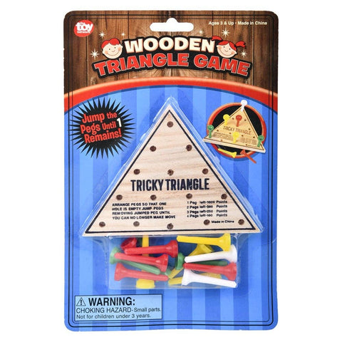4.5" WOODEN TRIANGLE GAME LLB Board Game