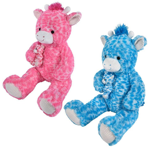 36" Mamma Giraffe With 6.5" Baby- LLB Toys