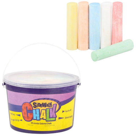 JUMBO CHALK IN A BUCKET 36 PC LLB kids toys