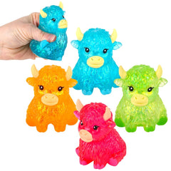 3" Glitter Sugar Highland Cow - LLB Toys