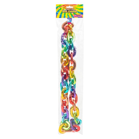 38" LIGHT-UP BIG CHAIN RAINBOW NECKLACE LLB Light-up Toys
