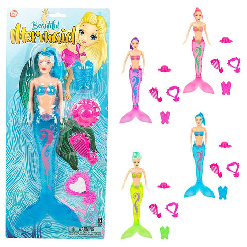 12.5" MERMAID DOLL FASHION SET LLB Kids toys