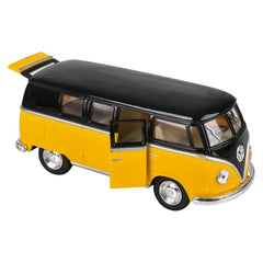 5" Diecast Pull Back 1962 VW Bus With Black Top LLB Car Toys