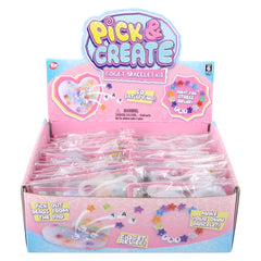 Pick N Create Heart Beaded Fidget Bracelet 24ct - LLB Toys