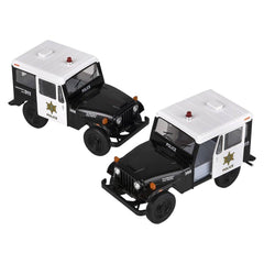 5" Diecast Pull Back 1971 Jeep DJ-5B Police LLB kids toys