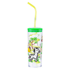 11oz SAFARI CUP WITH TWISTY STRAW LLB kids toys