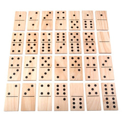 6" JUMBO WOODEN DOMINOES SET LLB kids toys