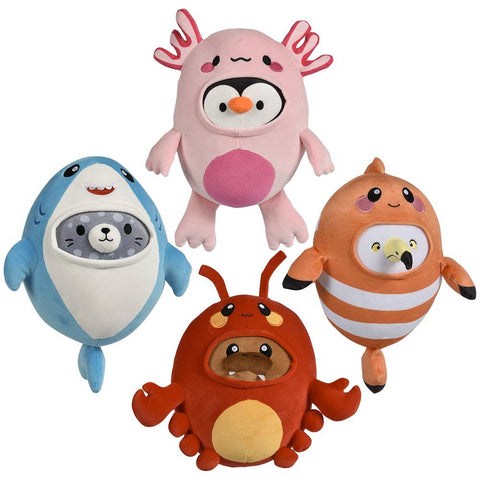 10" Costume Sealife Eggamals Plush -  LLB Toys