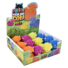 5" Highland Cow Puffer-Assorted Colors- LLB Toys