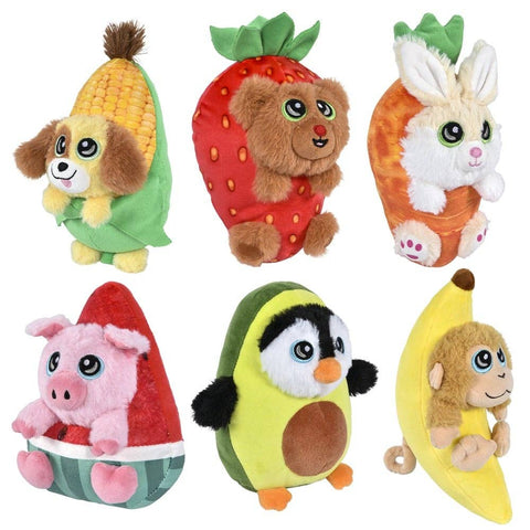 7" Fruit Animal Assortment Plush Toy