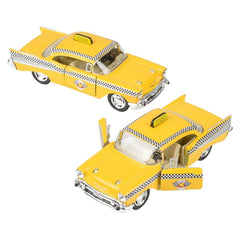5" DIE-CAST PULL BACK CHEVROLET BEL AIR TAXI LLB Car Toys