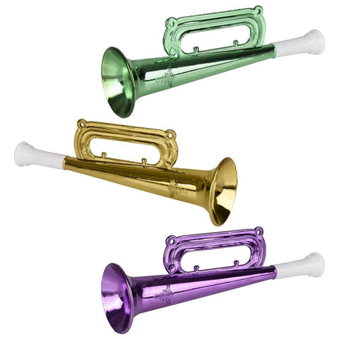 Mardi Gras Metallic Trumpet 7" - LLB Toys