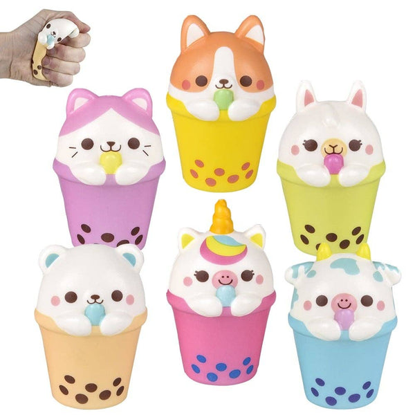 Squish Bubble Tea Animal 3.25