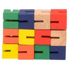6" WOODEN TWIST CUBE LLB Wood Toy - Kids
