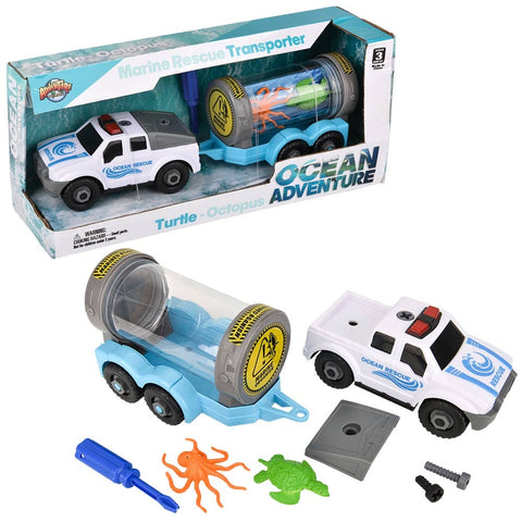 Turtle And Octopus Marine Rescue Transport Set - LLB Toys