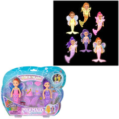 5.5" Glow In Dark Mermaid Set - LLB Toys