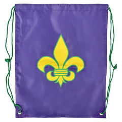 Fleur De Lis Drawstring Backpack 16.5" - LLB Toys
