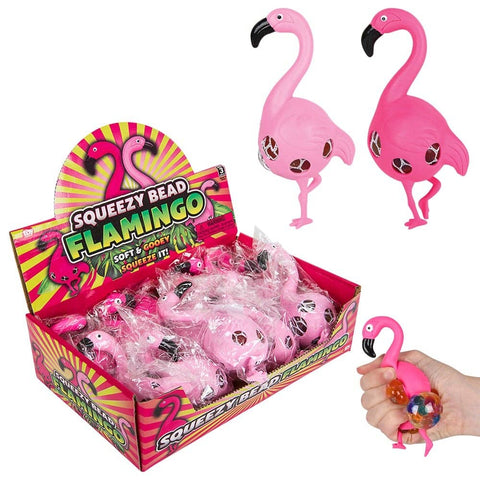 6" SQUEEZY BEAD FLAMINGO BALL LLB kids toys
