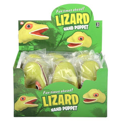 Stretchy Lizard Hand Puppet 6" LLB kids toys