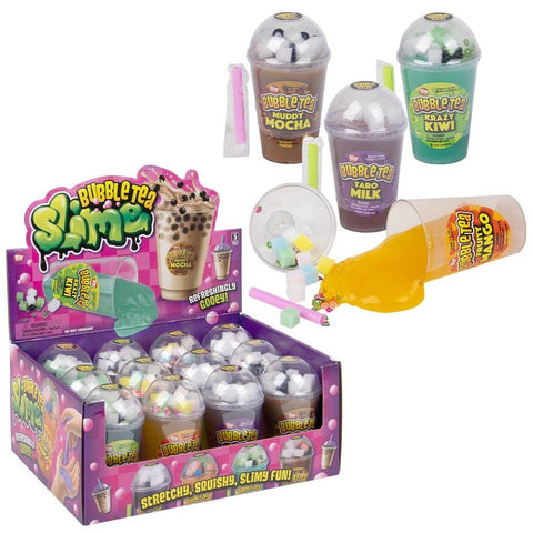 4.75" Bubble Tea Slime 12ct - LLB Toys