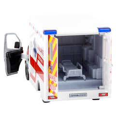 5" Diecast Mercedes-Benz Sprinter Ambulance 12ct - LLB Toys
