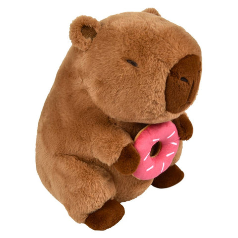 12" Capybara Holding Food Plush - LLB Toys