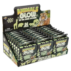 Glow In Dark Animal Stickers 24ct - LLB Toys