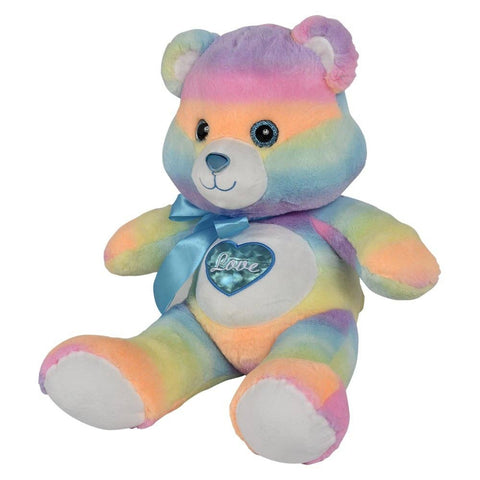 24" Cotton Candy Heart Bear - LLB Toys