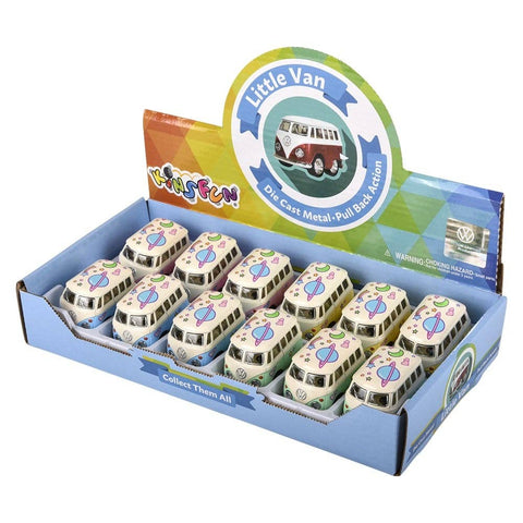 2" Flower Power VW Mini Bus Kids Toy - LLB Toys